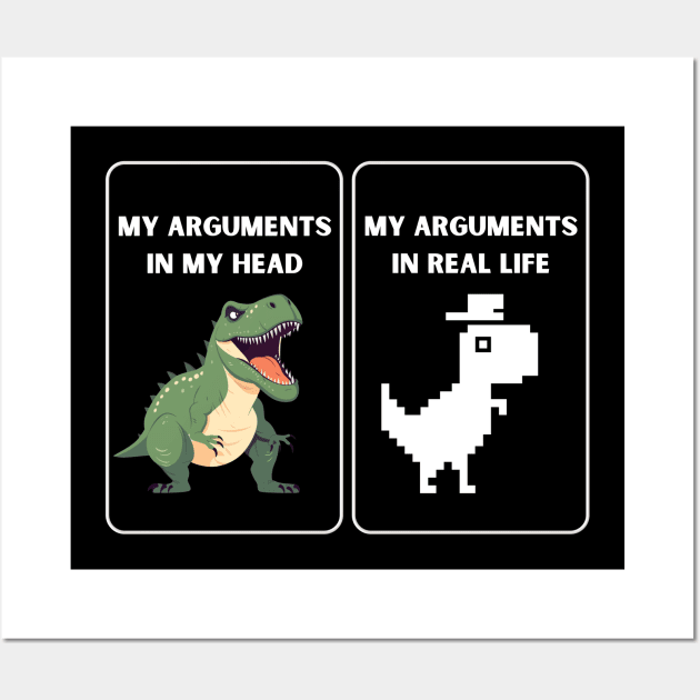 MY ARGUMENTS IN MY HEAD Wall Art by GP SHOP